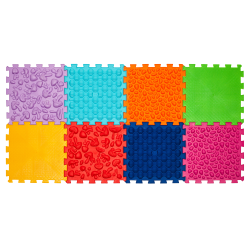 Massage mat "Ortek Mix Puzzles" 8 elements SOFT