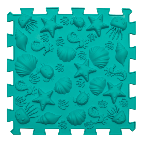 Massage mat "Puzzles Mix" 12 elements Pastel
