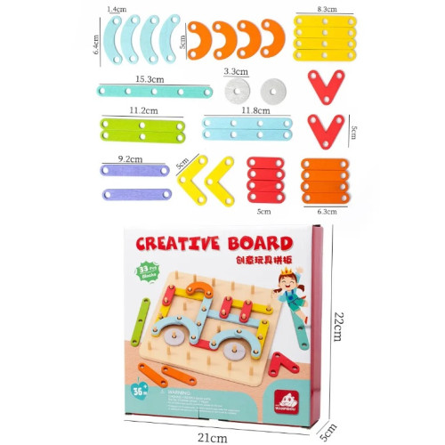 Cognitive educational mosaic puzzle