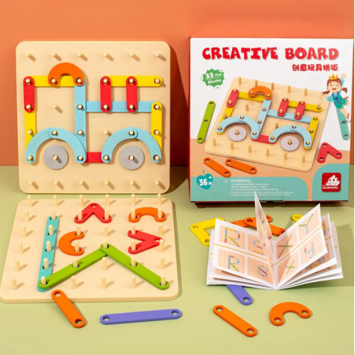 Cognitive educational mosaic puzzle