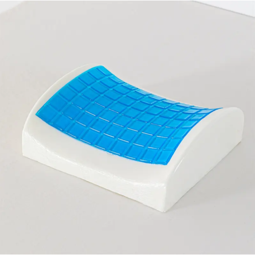 Gel back pillow with memory effect