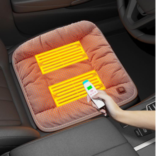 Heated seat cushion black