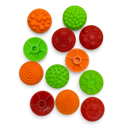 Massage mat "Puzzle Mix" HONEYCOMB 1 element + set of modules "Patterns"