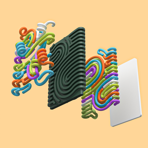 The sensory board with a 3D maze