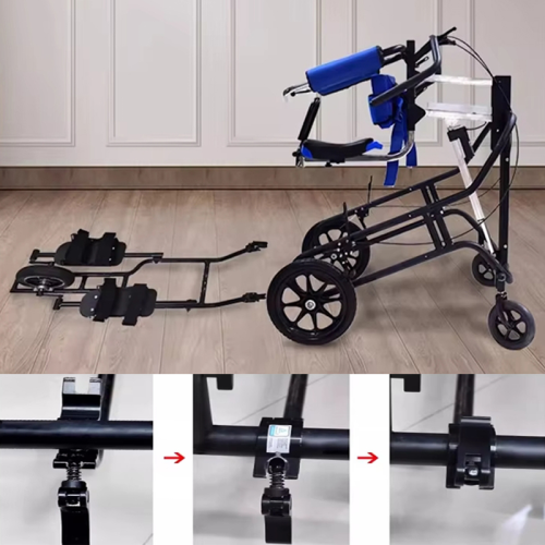 Rehabilitation walker with removable step trainer NS-ZX0