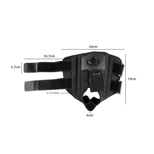 Drop foot brace with shoe retainer and aluminum plates