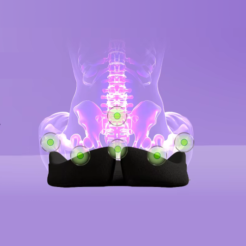 Anatomical rectal cushion for relieving pressure in the pelvic area