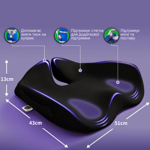 Anatomical rectal cushion for relieving pressure in the pelvic area