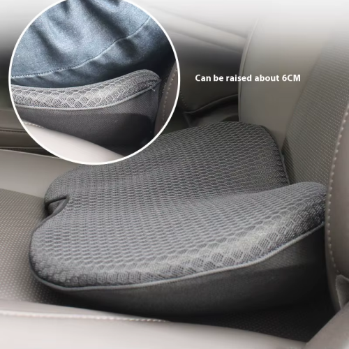 Anatomical seat cushion with raised seating for deep seats