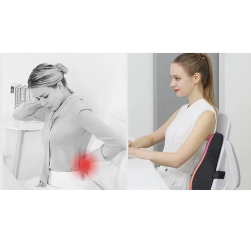 Anatomical cushion set for sitting and back support