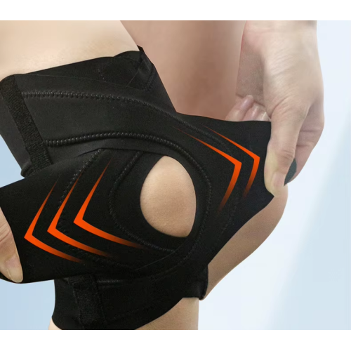 Compression knee brace for support and stabilization
