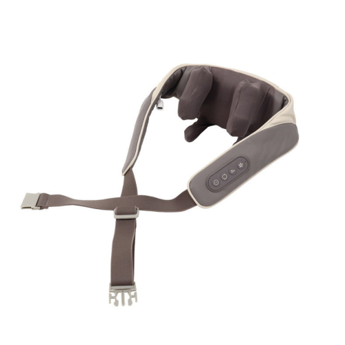 Portable shiatsu massager for deep tissue of the back and neck, with heat function