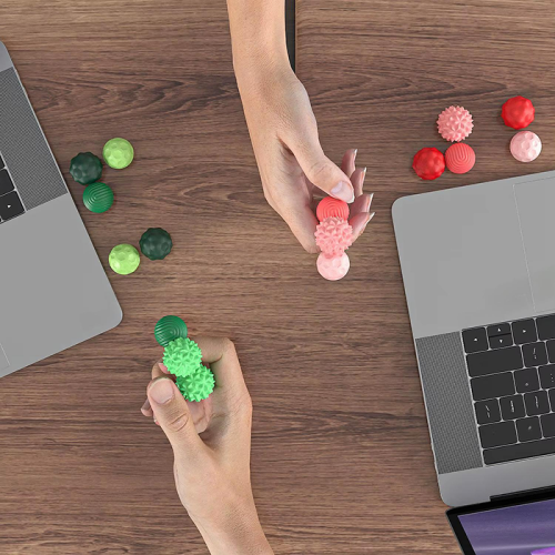 Sensory magnetic balls, green set of 8 pcs, with case, size M