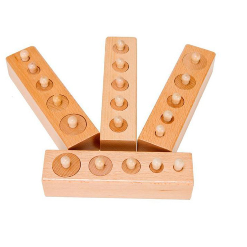 Montessori Wooden Cylinder Set Educational Toy