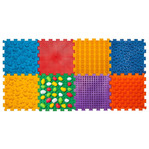 Massage mat "Ortek Mix Puzzles" 8 elements + "Pebbles"