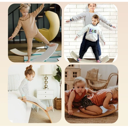 Wooden Balance Board – Kids Rocker Board