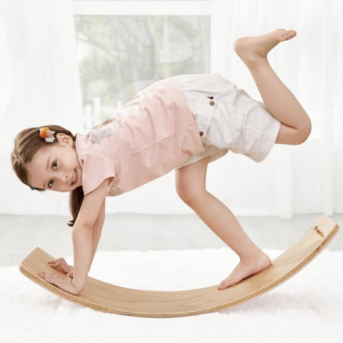 Wooden Balance Board – Kids Rocker Board