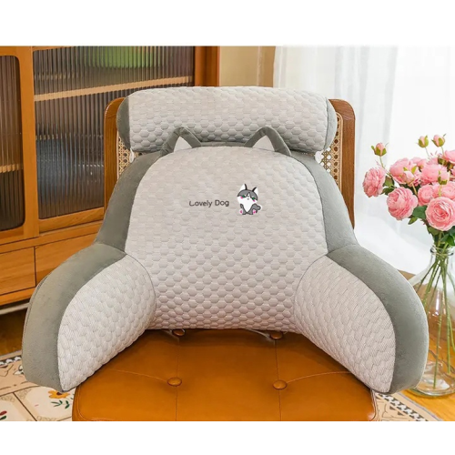Seat cushion with removable neck roll 60x40 cm