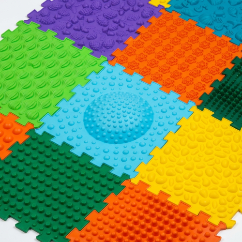 Massage mat Ortek Mix Puzzles 12 elements