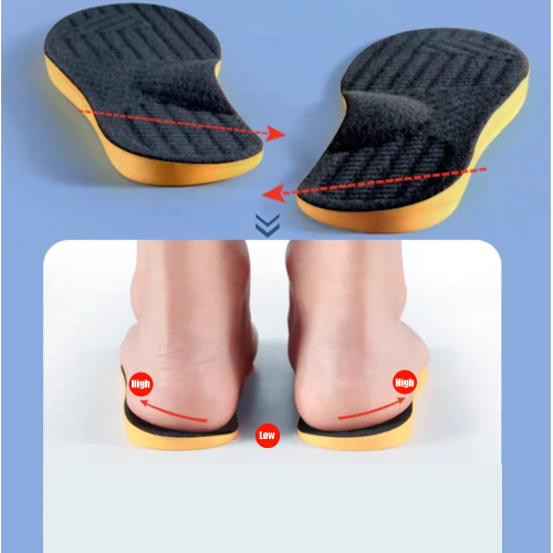 Silicone insoles with lateral wedge 09-902