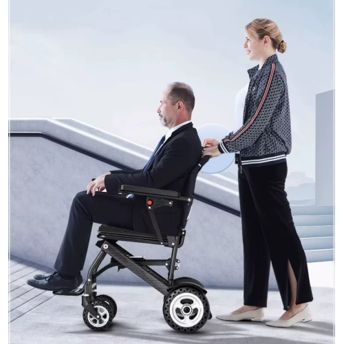 Folding electric wheelchair with remote control Folding electric wheelchair with remote control