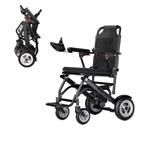 Folding electric wheelchair with remote control Folding electric wheelchair with remote control
