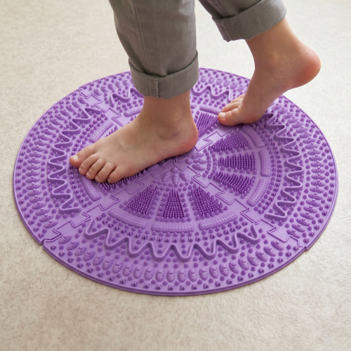 Massage mat Ortek "Prickly" 4 sectors Lilac
