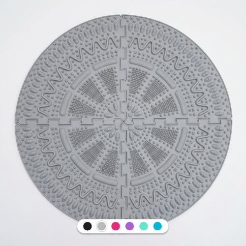 Massage mat Ortek "Spines" 4 sectors Gray