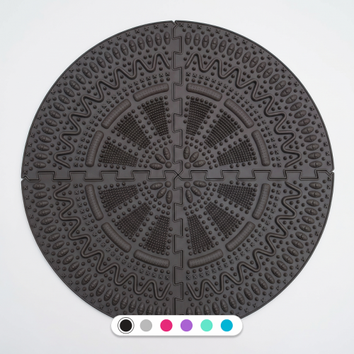 Massage mat Ortek "Spines" 4 sectors Graphite