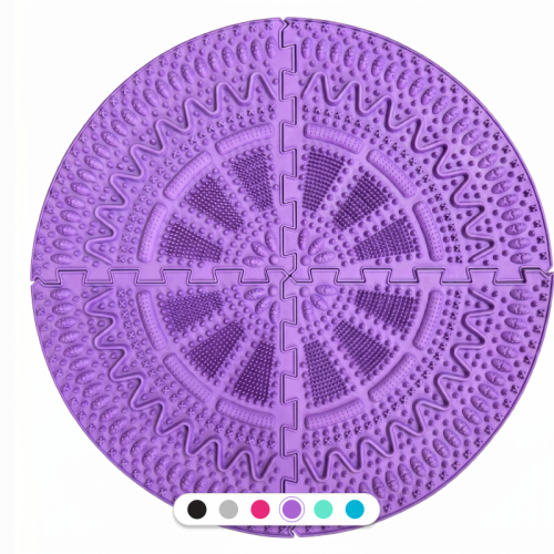Massage mat Ortek "Prickly" 4 sectors Lilac
