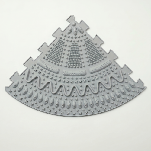 Massage mat Ortek "Spines" 4 sectors Gray