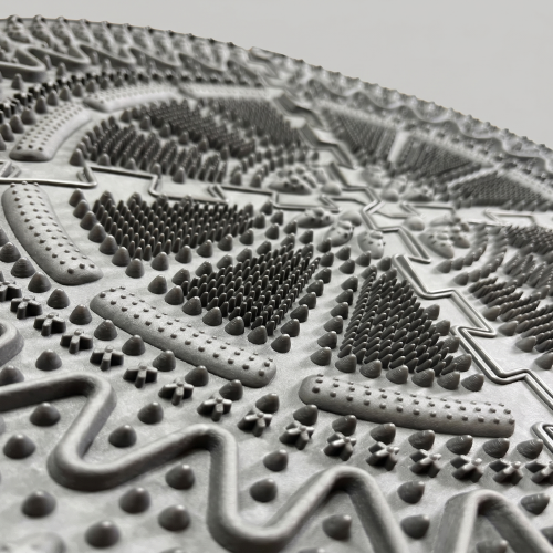 Massage mat Ortek "Spines" 4 sectors Graphite