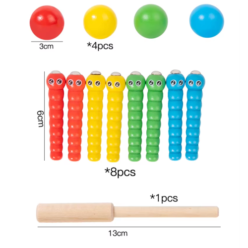 Children's wooden Montessori educational toy 5-in-1