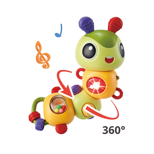 Children's educational toy "Rotating caterpillar" with musical accompaniment