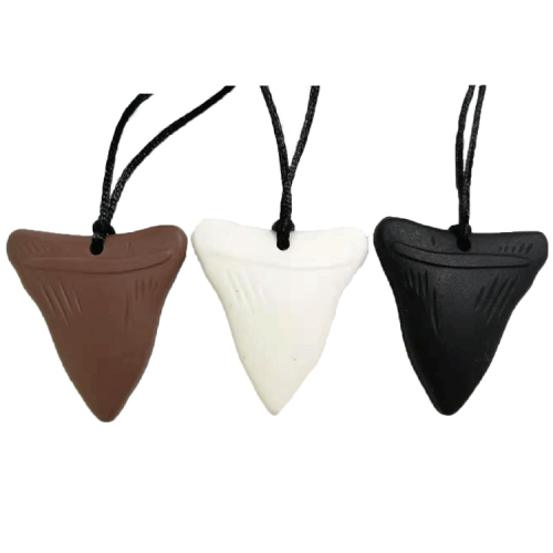 Chewable sensory pendant "Shark Tooth"