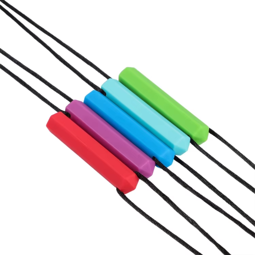 Chewable sensory pendant wand Crystal