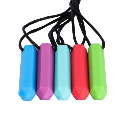 Chewable sensory pendant wand Crystal