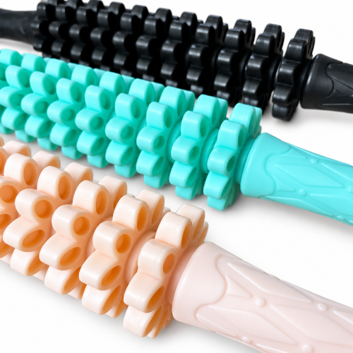 Massage stick for deep muscle massage. Roller hand massager UPDATED