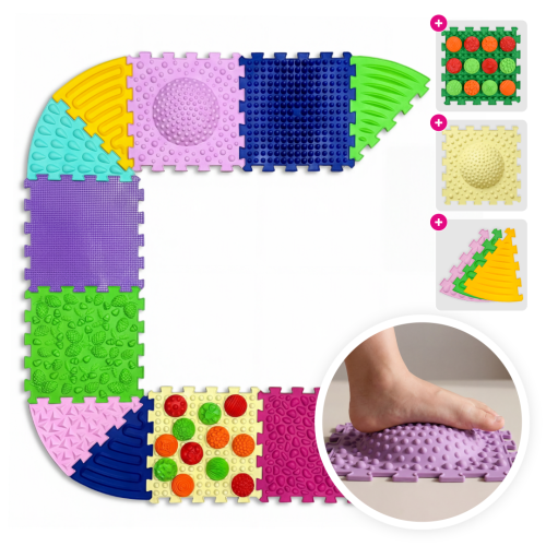 Massage mat "Ortek Multi Mix" 6 elements + 6 sectors
