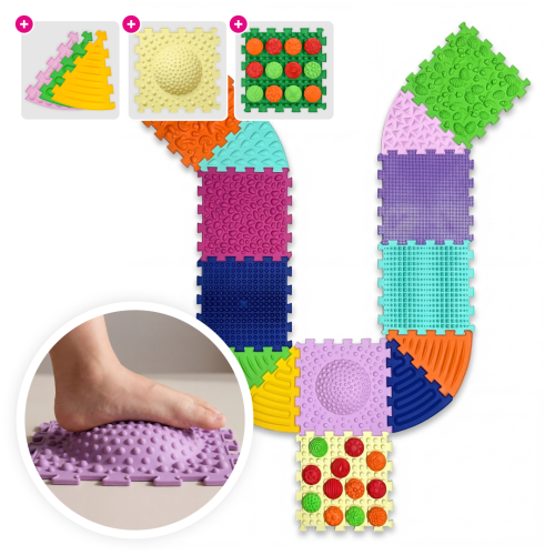 Massage mat "Ortek Multi Mix" 8 elements + 6 sectors