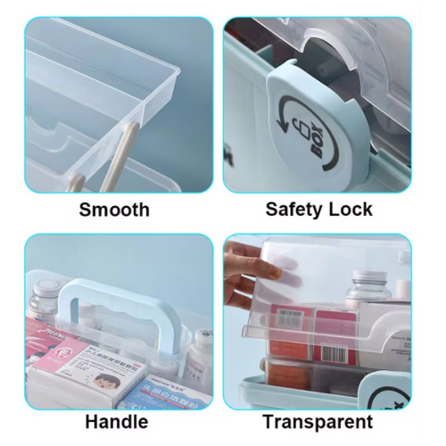 First aid kit organizer for medicines size 16х16х16cm S