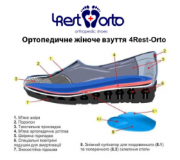 Women's shoes 4Rest-Orto in the cut