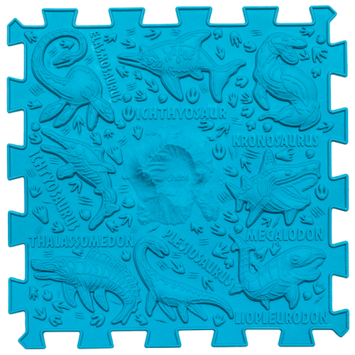Massage mat Ortek Dinosaurs Puzzles 12 elements