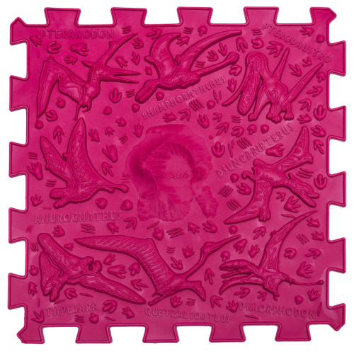 Massage mat Ortek Dinosaurs Puzzles 12 el. + 8 Triangles