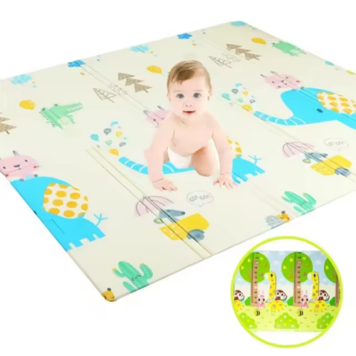 Children's developmental mat double-sided folding
