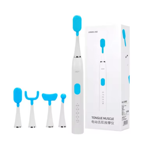 Electric logopedic massager for tongue and mouth muscles
