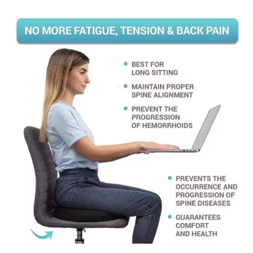 Gel seat cushion with memory effect