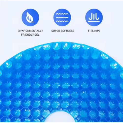 Gel rectal seat cushion "Bionic Honeycombs" d=40 cm
