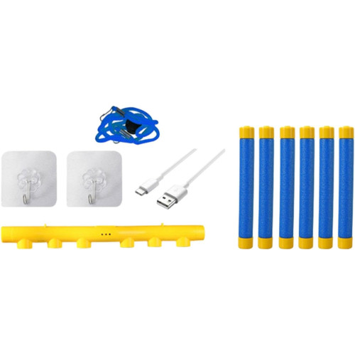 Toy for training reaction with falling sticks
