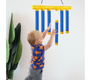 Toy for training reaction with falling sticks